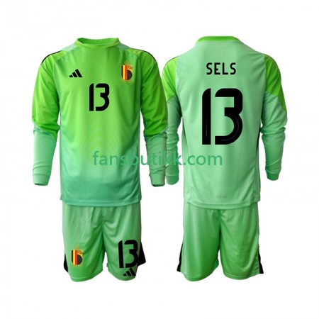 Fotballdrakt Belgia Matz Sels 13 Keeper Barn Hjemmetrøye 2025 Langermet